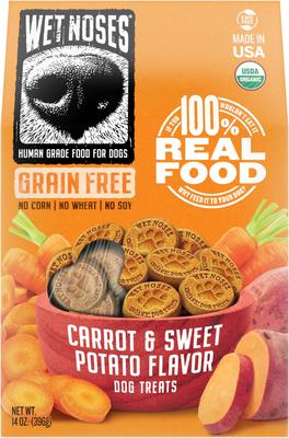 Grain-Free Carrot & Sweet Potato Flavor Dog Treats, 14-oz box