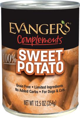 Grain-Free Sweet Potato Canned Dog & Cat Food Supplement, 12.8-oz, case of 12