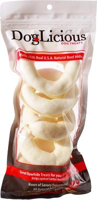 DogLicious 3" Donut Rings Dog Treats, 5 count