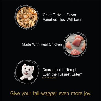 Simply Crafted Variety Pack Chicken, Carrots, Potatoes & Peas & Chicken, Sweet Potato, Apple, Barley & Spinach Limited-Ingredient Wet Dog Food Topper, 1.3-oz tray, bundle of 16