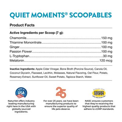 Scoopables Quiet Moments Calming Aid Dog Supplement, 11-oz bag