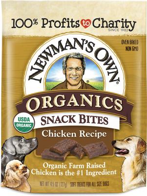 Organics Snack Bites Chicken Recipe Grain-Free Dog Treats, 4.5-oz bag
