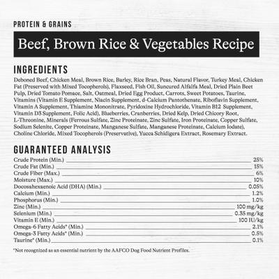 Bundle: American Journey Poultry & Beef Variety Pack Canned Dog Food +Protein & Grains Beef, Brown Rice & Vegetables Recipe Dry Food