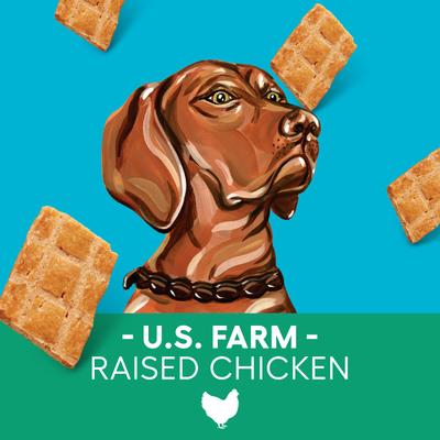 Premios para perros de pollo seco con receta original, bolsa de 5 oz