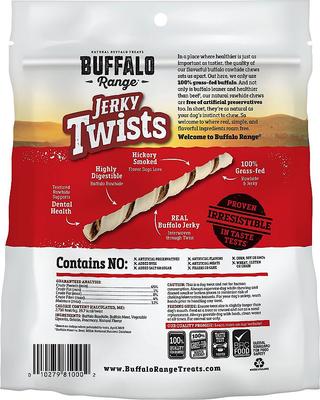 All Natural Grain-Free Jerky Twist Rawhide Dog Treats, 80 count