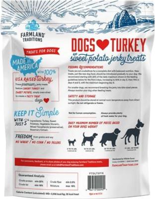 USA Dogs Love Turkey & Sweet Potato Grain-Free Jerky Dog Treats, 3-lb bag