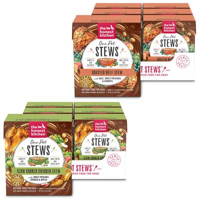 Bundle: The Honest Kitchen One Pot Stews Slow Cooked Chicken + One Pot Stews Roasted Beef Stew Wet Dog Food