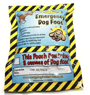 Emergency Dry Dog Food, 8-oz bag, 5 count