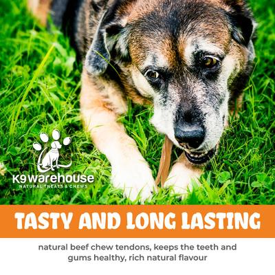 Masticables de tendón de res para perros, 25 unidades