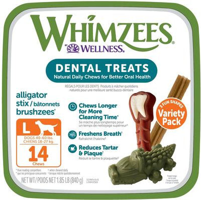 by Wellness Value Box Dental Chews Natural Grain-Free Dental Dog Treats, Large, 14 count