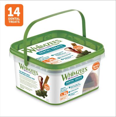 by Wellness Value Box Dental Chews Natural Grain-Free Dental Dog Treats, Large, 14 count