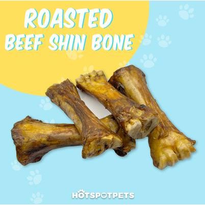 Golosinas para perros con hueso de espinilla de res carnoso de 8 a 10 pulgadas, grandes, 1 unidad