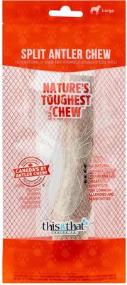 North Country Natural Shed Premium Split Elk Antler Chew Dog Treat, Large