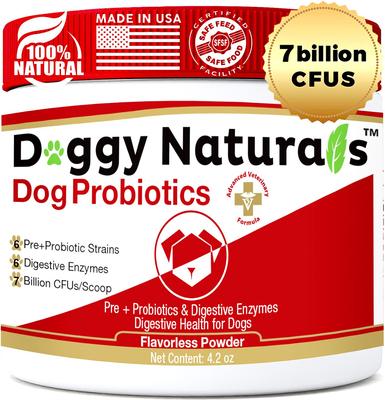 Advanced Max-Strength Digestive Health Probiotic Powder Dog Supplement, 4.2-oz