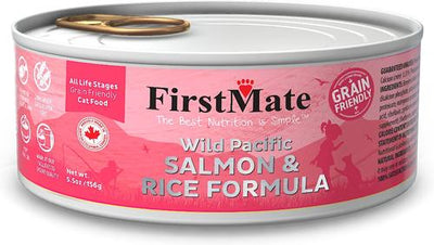 Wild Pacific Salmon & Rice Formula Canned Cat Food, 5.5-oz can, case of 24