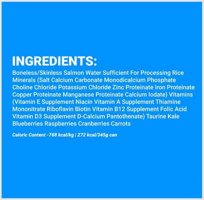 Wild Pacific Salmon & Rice Formula Canned Cat Food, 5.5-oz can, case of 24