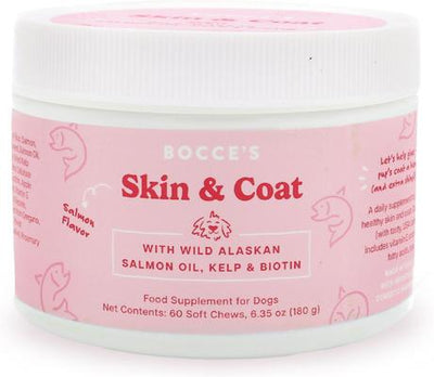 Soft Chew Skin & Coat Supplement for Dogs, 60 count