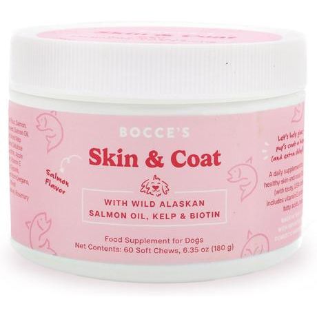 Suplemento masticable suave para piel y pelaje de perros, 60 unidades