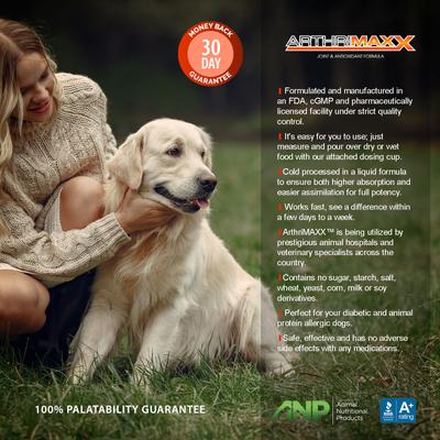 ArthriMAXX Joint Support & Antioxidant Dog Supplement, 32-fl oz bottle