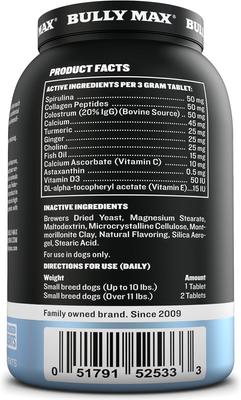 Immune Support Tablet Supplement for Small Dogs, 30 count