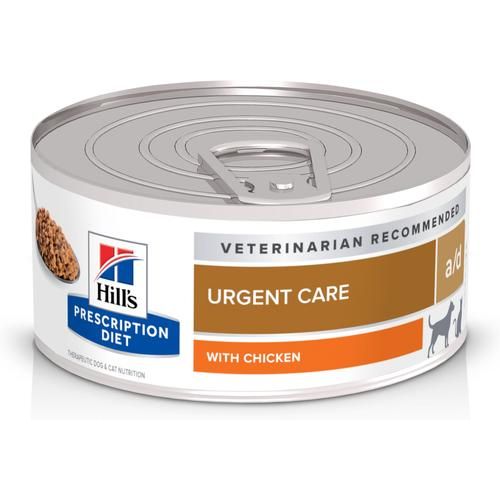 a/d Urgent Care con alimento húmedo para perros y gatos con pollo, 5.5 oz, caja de 24
