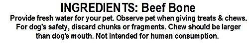 USA All-Natural Chewz Beef Bones Large Dog Treats, 2 count
