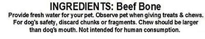 USA All-Natural Chewz Beef Bones Large Dog Treats, 2 count