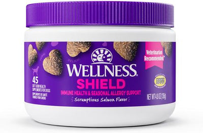 Shield Immunity & Allergy Support Salmon Flavor Chew Supplements for Dogs, 45 count