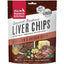 Chips de hígado de res y queso cheddar para perros, bolsa de 113 g