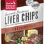 Gourmet Barbecue Liver Chips Chicken Liver & Cheddar Recipe Dog Treats, 4-oz bag