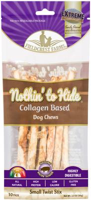Nothin' To Hide Small Twist Stix Bacon Flavor Dog Chews, 10 count