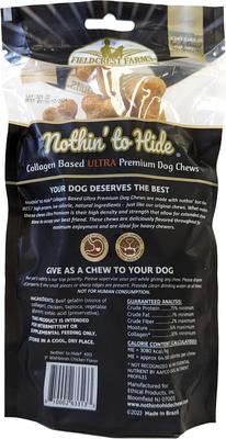 Nothin' To Hide 3-inch Ultra Wishbone Chicken Flavor Dog Chews, 12 count