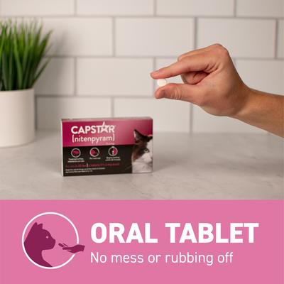 Tratamiento oral contra pulgas para gatos, de 2 a 25 lb, 12 comprimidos