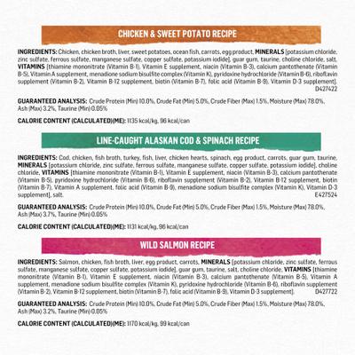 Grain-Free Pate 3 Flavors Variety Pack Canned Cat Food, 3-oz, case of 6