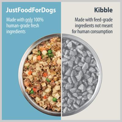 Bundle: JustFoodForDogs Sampler Variety Box Frozen Fresh Food + Pumpkin Dehydrated Dog Treats