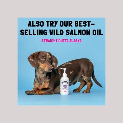 Alaskan Salmon Oil Omega-3 Soft Chew Skin & Coat Supplement for Dogs, 30 count