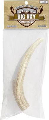 Natural Elk Antler Dog Chews, Large