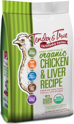 Organic Grain-Free Chicken & Liver Recipe Dry Dog Food, 20-lb bag