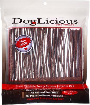DogLicious Munchy Flat Chews Dog Treats, 50 count