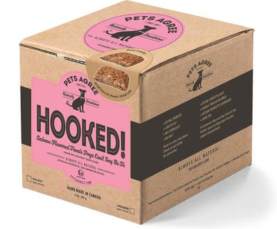 Hooked! Pets Agree Salmon Flavored Dog Treats, 32-oz bag, Small