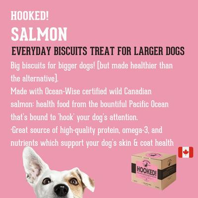 Hooked! Pets Agree Salmon Flavored Dog Treats, 32-oz bag, Small