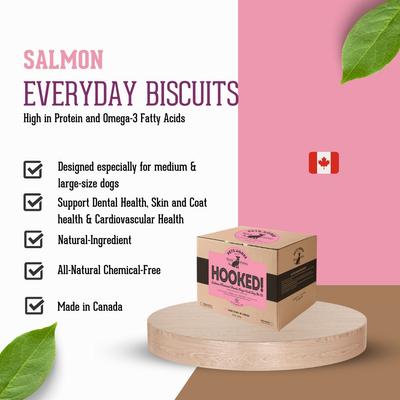 Hooked! Pets Agree Salmon Flavored Dog Treats, 32-oz bag, Small