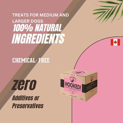 Hooked! Pets Agree Salmon Flavored Dog Treats, 32-oz bag, Small