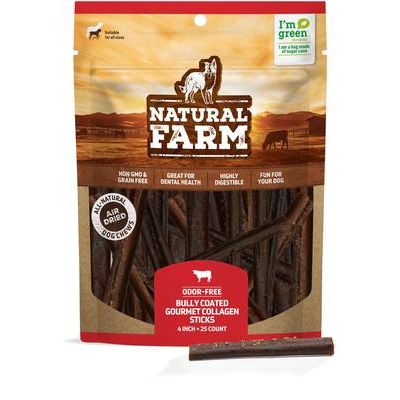 Palitos de colágeno para perros, 4 pulgadas, 25 unidades