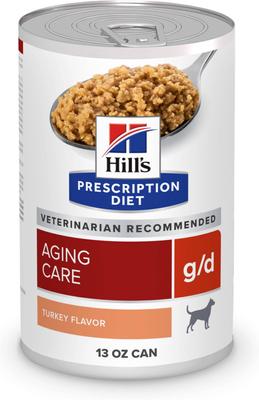 g/d Aging Care Turkey Flavor Canned Dog Food, 13-oz, case of 24
