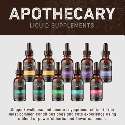 Apothecary Clean Mouth, Gums & Breath Herbal Liquid Dental Supplement for Dogs & Cats, 2-fl oz bottle