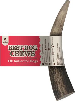 Golosinas para perros de asta de alce entera, 1 unidad, tamaño grande