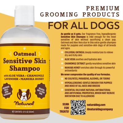 Sensitive Skin Dog Shampoo, 12-fl oz bottle