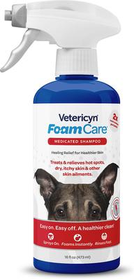 FoamCare Medicated Shampoo for Pets, 16-fl oz spray