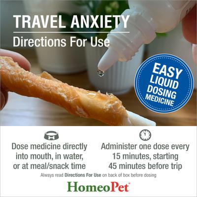 Travel Anxiety Dog, Cat, Bird & Small Animal Supplement, 450 drops